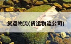 货运物流(货运物流公司)