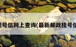 邮政挂号信网上查询(最新邮政挂号信查询)