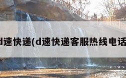 d速快递(d速快递客服热线电话)