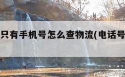 没单号只有手机号怎么查物流(电话号码查询物流)