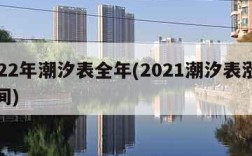 2022年潮汐表全年(2021潮汐表涨潮时间)