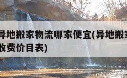 长途异地搬家物流哪家便宜(异地搬家500公里收费价目表)