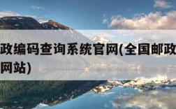 全国邮政编码查询系统官网(全国邮政编码查询官方网站)