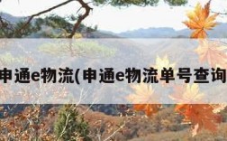 申通e物流(申通e物流单号查询)