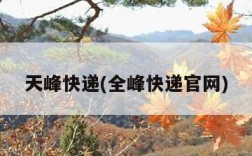 天峰快递(全峰快递官网)