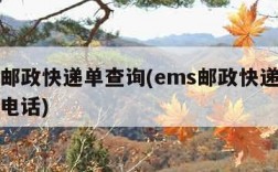 ems邮政快递单查询(ems邮政快递查询客服电话)