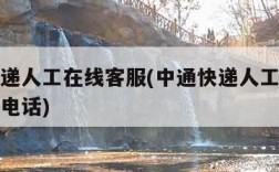 中通快递人工在线客服(中通快递人工在线客服官方电话)