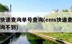 ems快递查询单号查询(ems快递查询单号查询不到)