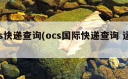 ocs快递查询(ocs国际快递查询 运单)