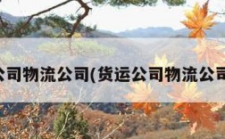 货运公司物流公司(货运公司物流公司名称)