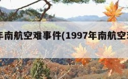 97年南航空难事件(1997年南航空难事件)