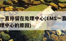 ems一直停留在处理中心(EMS一直停留在处理中心的原因)