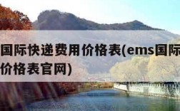 ems国际快递费用价格表(ems国际快递费用价格表官网)