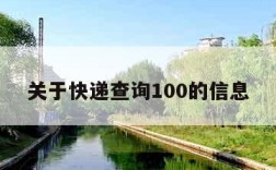 关于快递查询100的信息