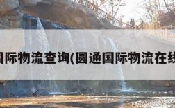 圆通国际物流查询(圆通国际物流在线查询)