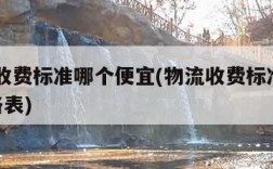 物流收费标准哪个便宜(物流收费标准2021价格表)