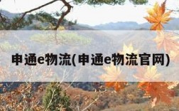 申通e物流(申通e物流官网)