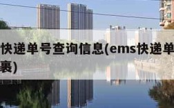 ems快递单号查询信息(ems快递单号查询包裹)