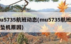 mu5735航班动态(mu5735航班动态坠机原因)