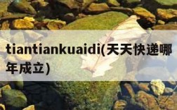 tiantiankuaidi(天天快递哪年成立)