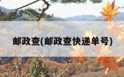 邮政查(邮政查快递单号)