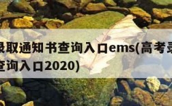 高考录取通知书查询入口ems(高考录取通知书查询入口2020)