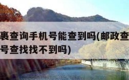 邮政包裹查询手机号能查到吗(邮政查快递通过手机号查找找不到吗)