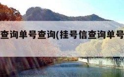 挂号信查询单号查询(挂号信查询单号查询追踪)