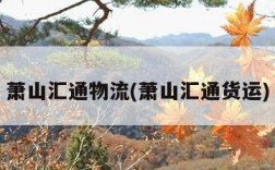 萧山汇通物流(萧山汇通货运)