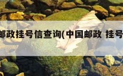 国内邮政挂号信查询(中国邮政 挂号信 查询)