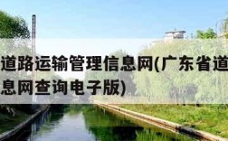 广东省道路运输管理信息网(广东省道路运输管理信息网查询电子版)