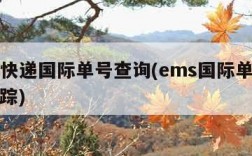 ems快递国际单号查询(ems国际单号查询追踪)