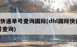 dhl快递单号查询国际(dhl国际快递运单号查询)