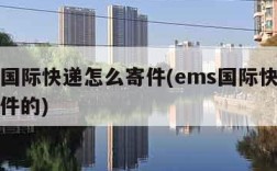 ems国际快递怎么寄件(ems国际快递怎么寄件的)