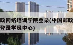 中国邮政网络培训学院登录(中国邮政网络培训学院登录学员中心)