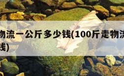 国际物流一公斤多少钱(100斤走物流一般多少钱)