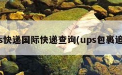 ups快递国际快递查询(ups包裹追踪)